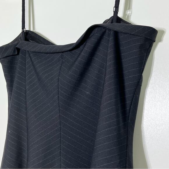 Elie Tahari Pinstripe Retro Fit and Flare Wool Dress Size 8 EUC - Picture 7 of 9